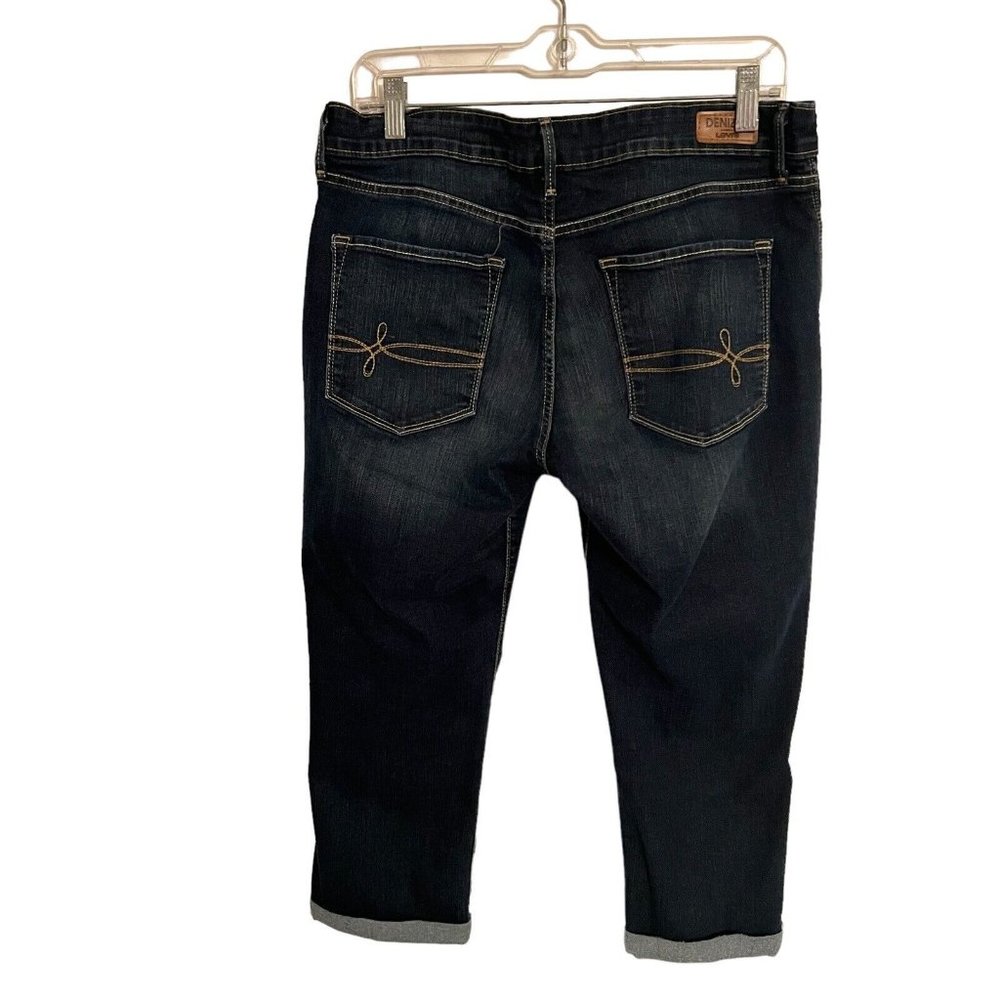 Denizen Modern Crop Cuffed Stretch Jeans Women Size 14 Blue